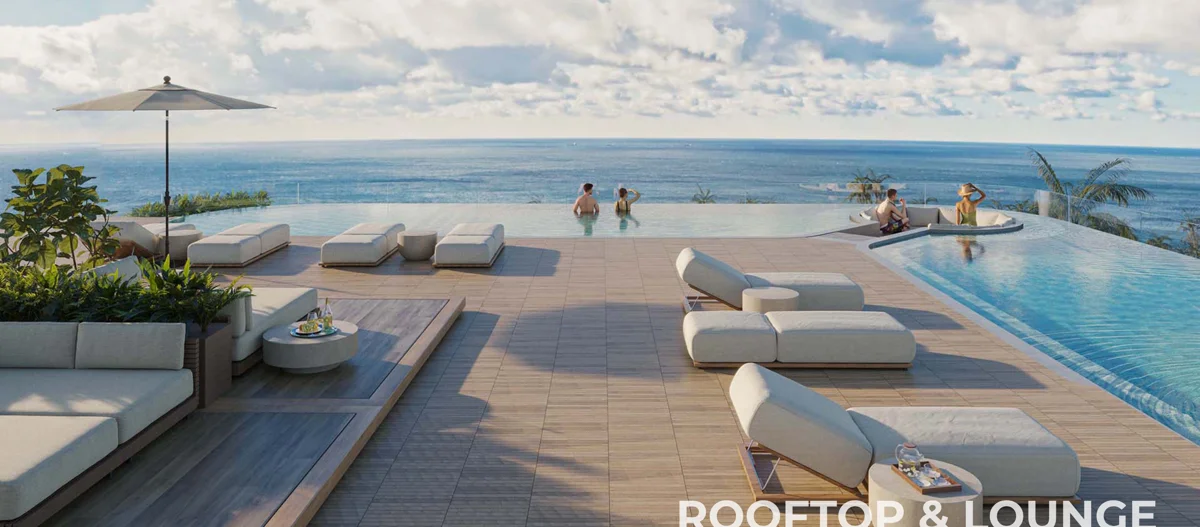Render de rooftop de Bonita Beach en Cap Cana